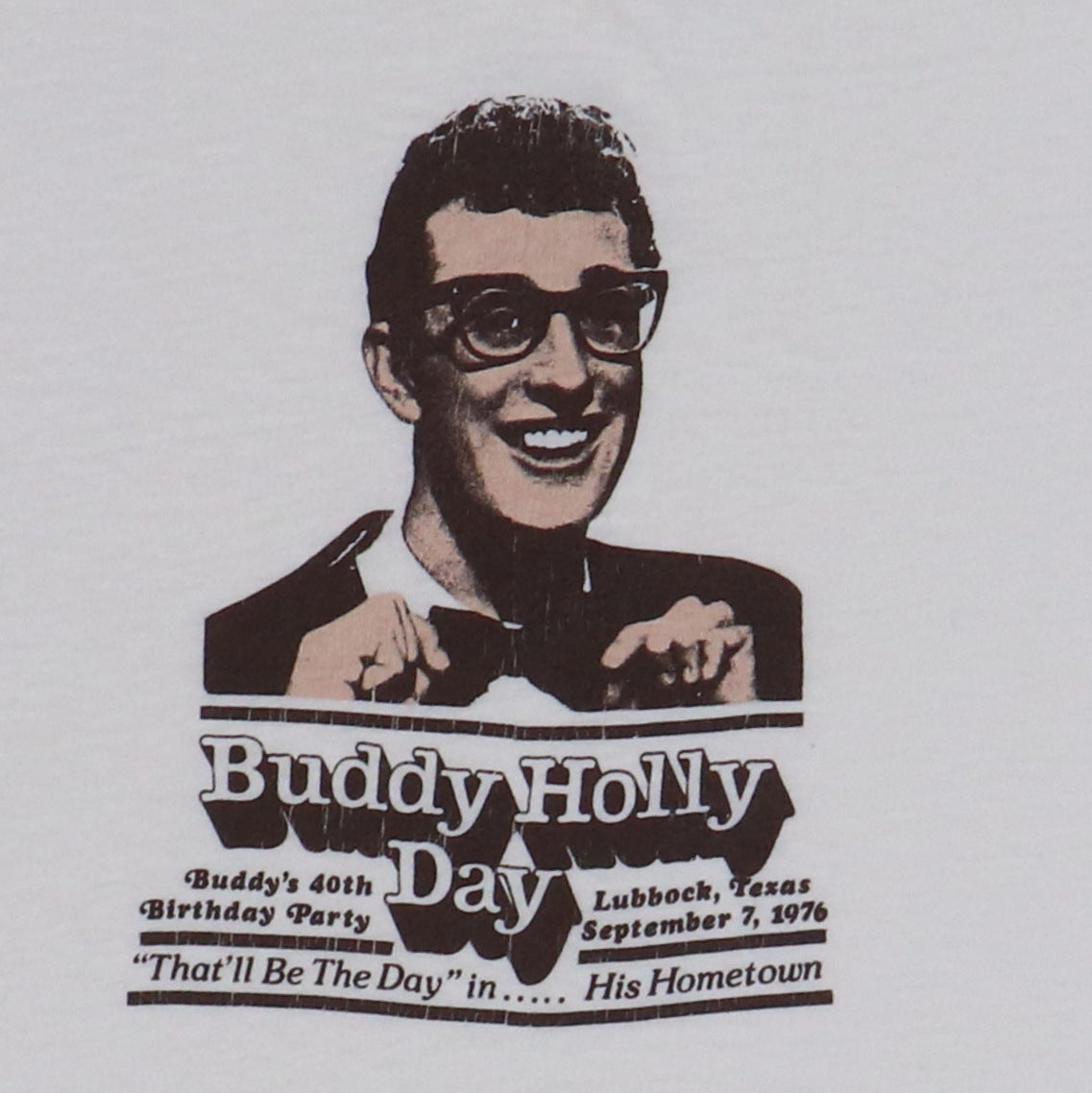 1976 Buddy Holly Day Lubbock Texas Shirt