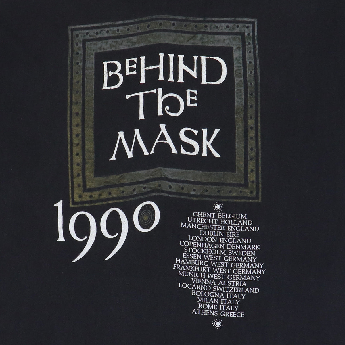 1990 Fleetwood Mac Behind The Mask Tour Shirt