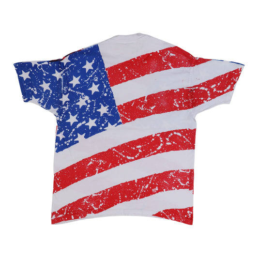 1992 American Flag All Over Print Shirt