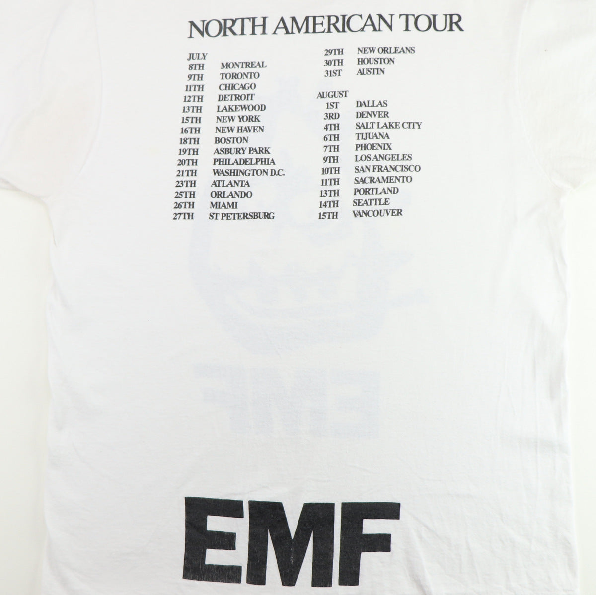 1991 EMF Schubert Dip Tour Shirt – WyCo Vintage