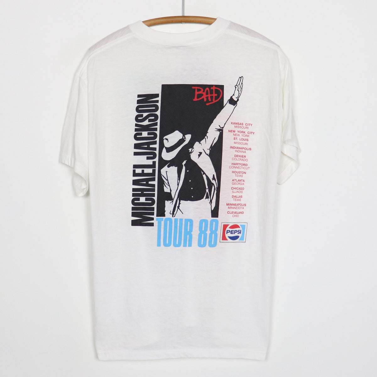1988 Michael Jackson Bad Tour Shirt | Authentic Vintage Tee – WyCo