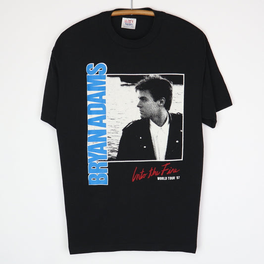 1987 Bryan Adams Into The Fire World Tour Shirt