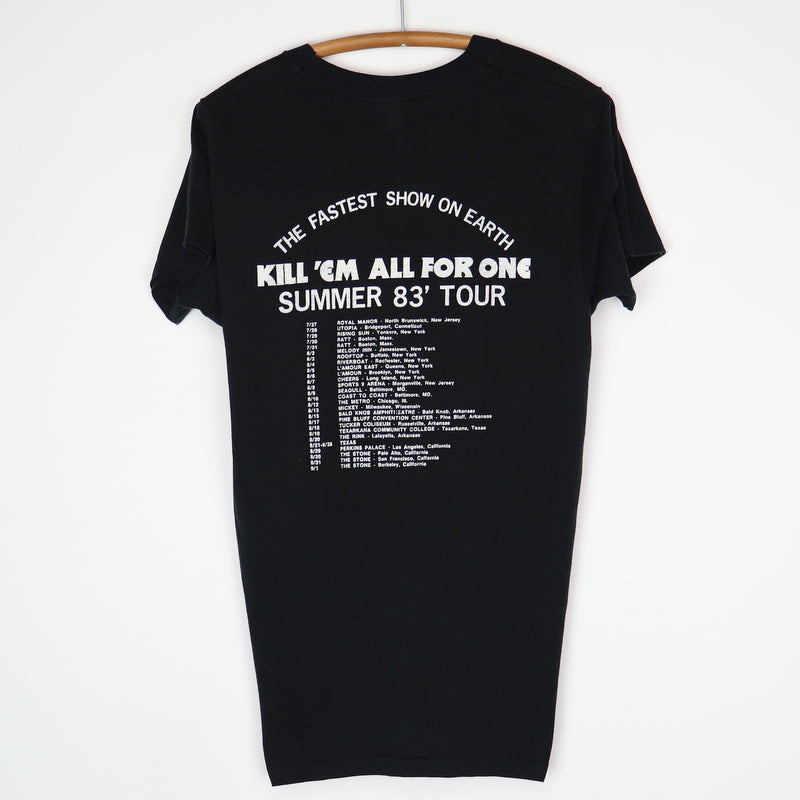 1983 Metallica & Raven Kill Em All For One Tour Shirt