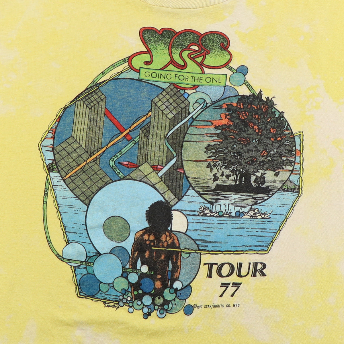 1977 Yes Going For The One Tour Shirt