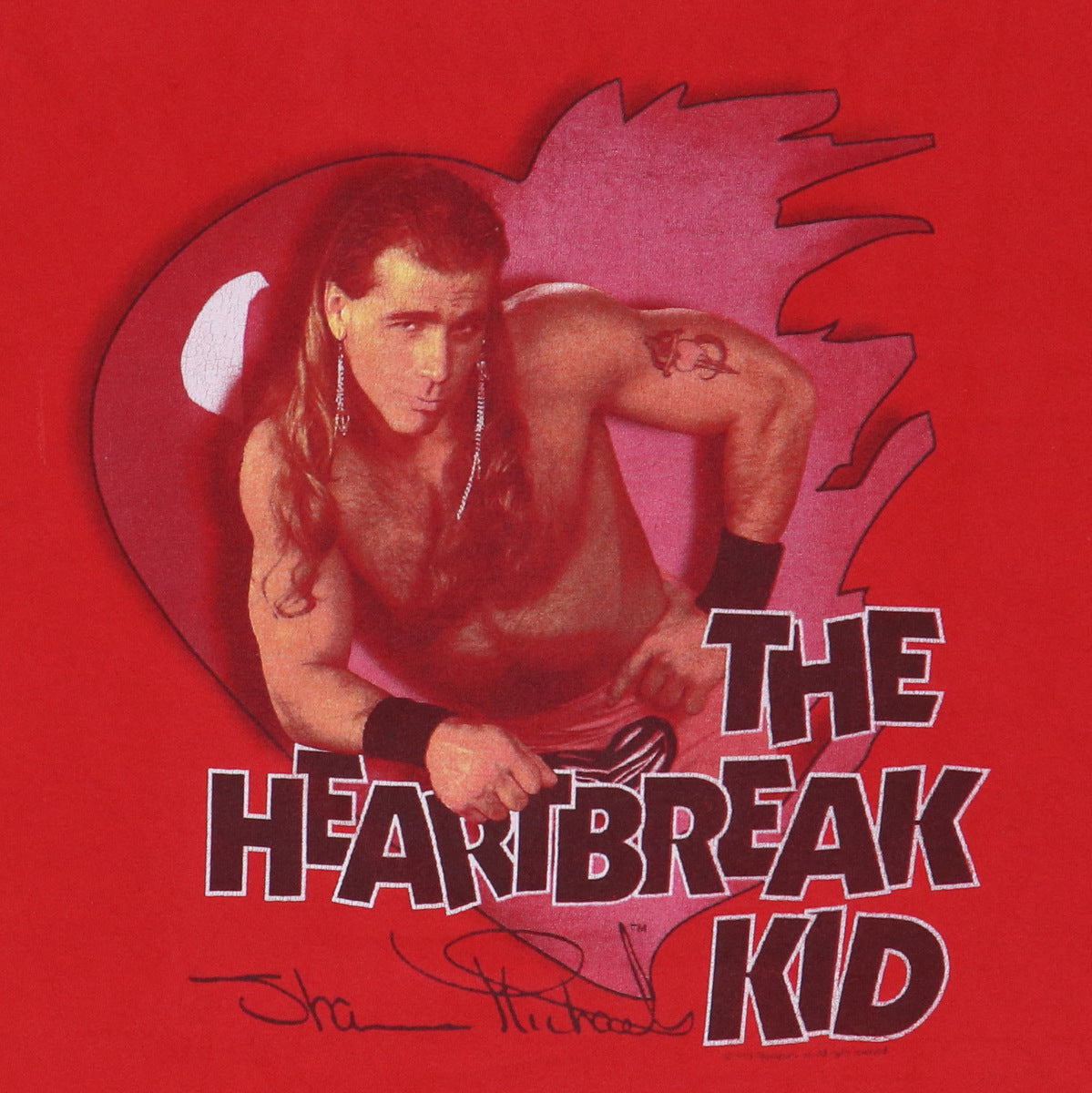 1995 Shawn Michaels The Heartbreak Kid WWF Shirt