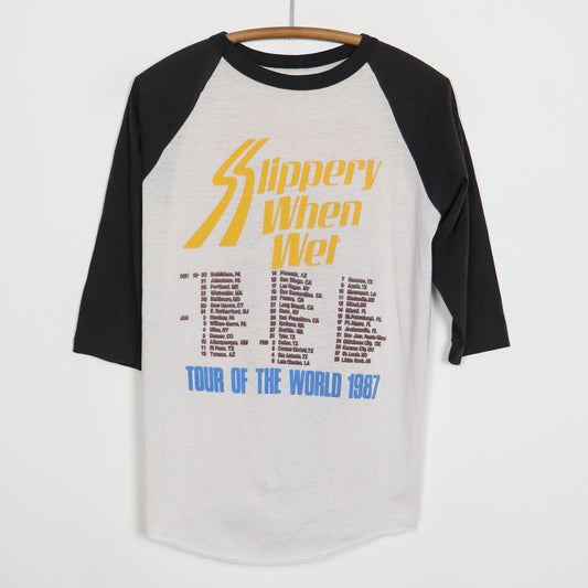 1987 Bon Jovi Slippery When Wet Tour Jersey Shirt