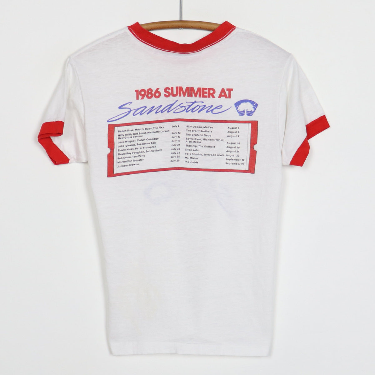 1986 Summer At Sandstone Kansas City Concert Shirt