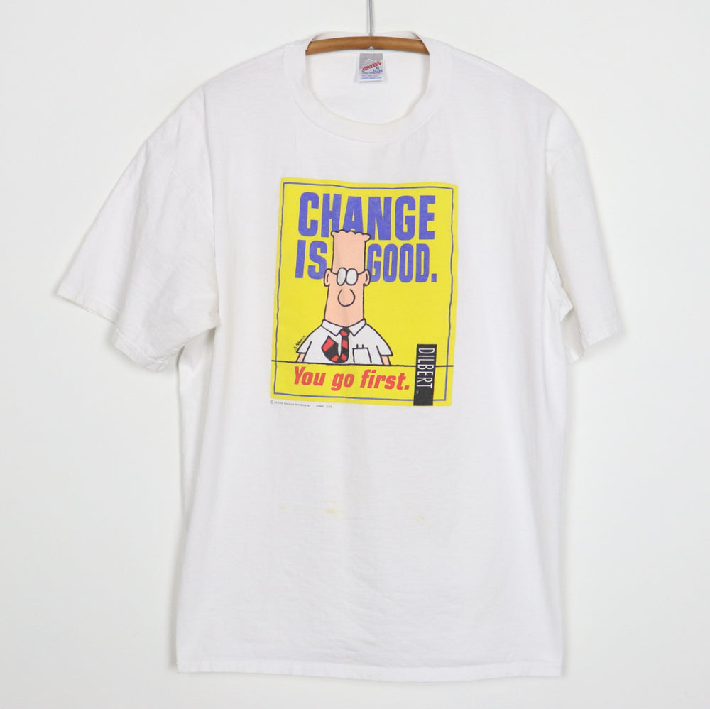 1990s Dilbert Change Is Good You Go First Shirt