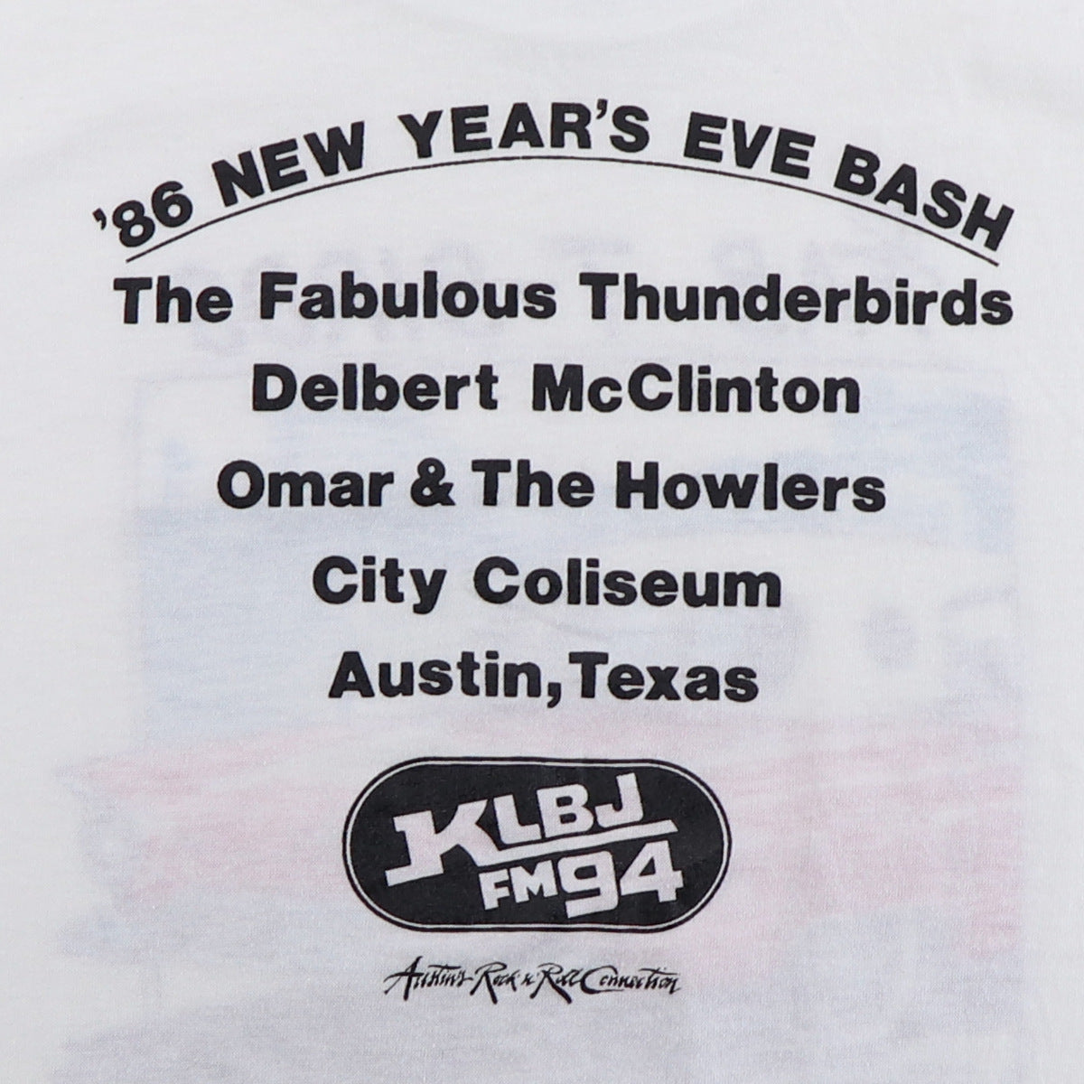 1986 Fabulous Thunderbirds New Year's Eve Bash Shirt