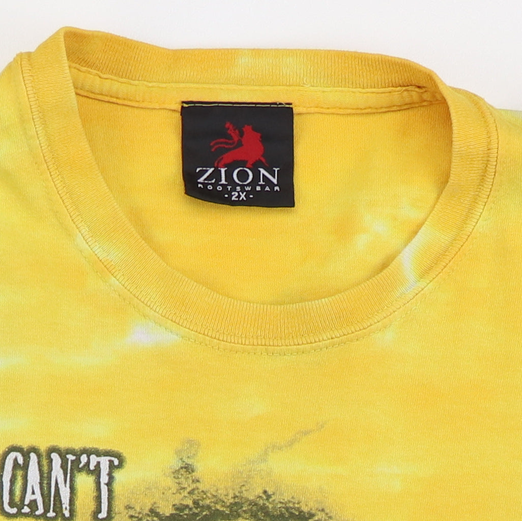 1999 Bob Marley Can't Live That Negative Way Tie Dye Shirt