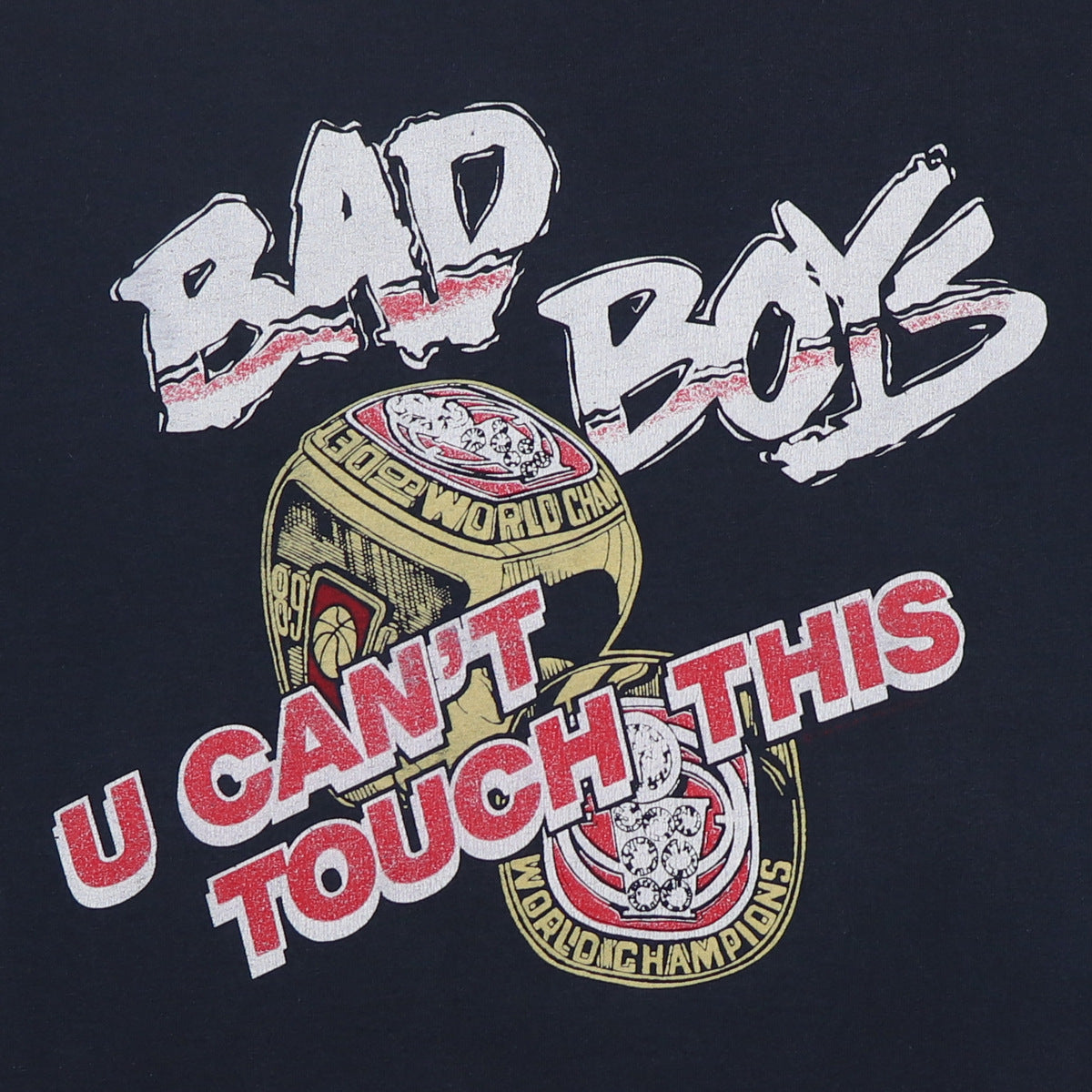 Detroit Bad Boys Black Hammer Time T-Shirt X-Large