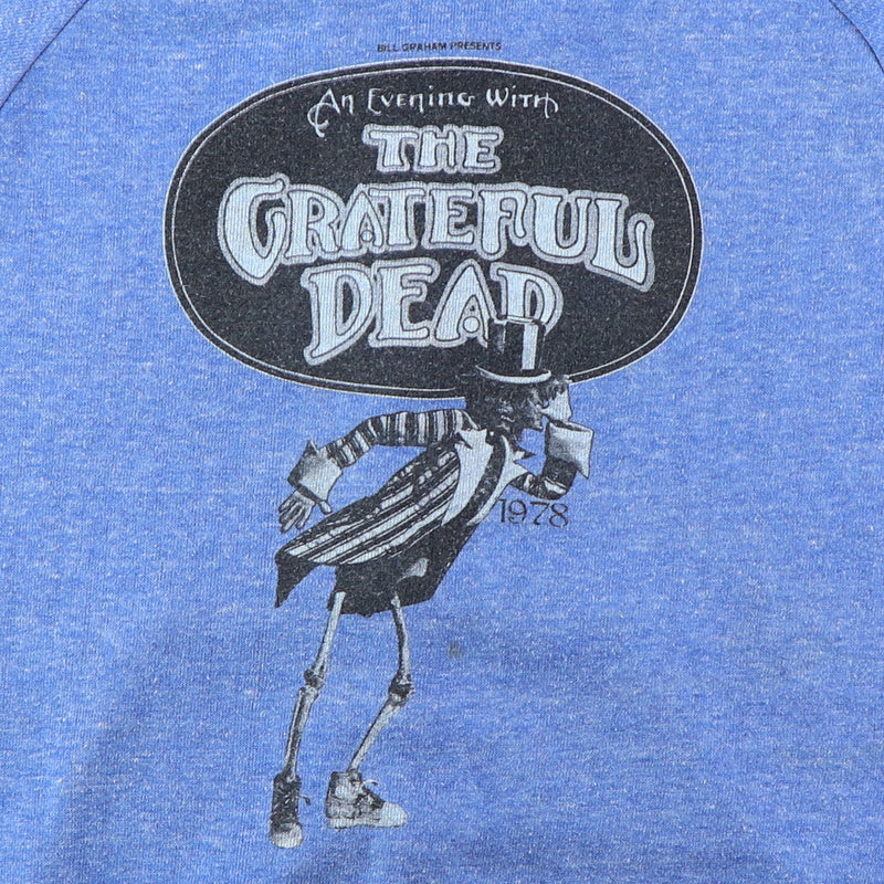 1978 Grateful Dead Bill Graham Presents Crew Zip Up Sweatshirt
