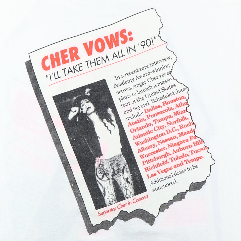 1990 Cher National Enquirer Shirt