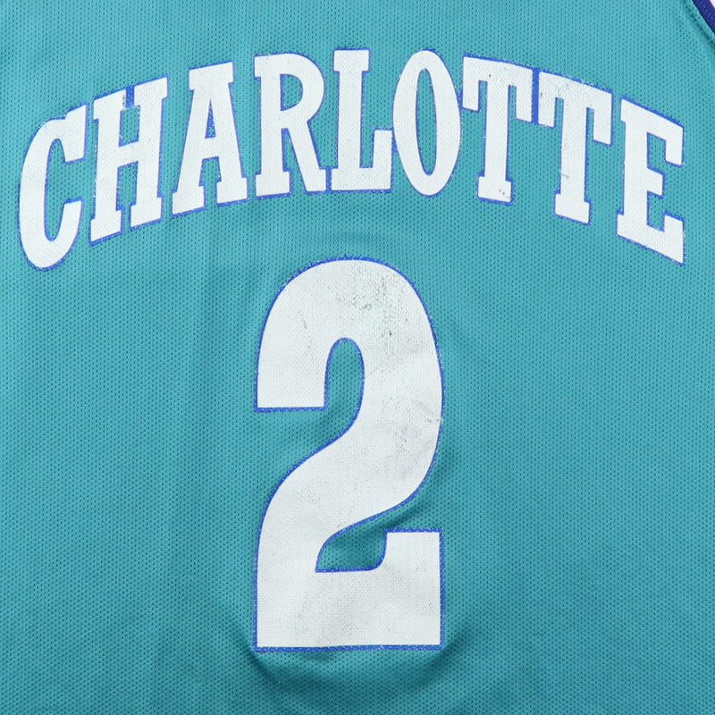 Vintage 90s Charlotte Hornets Jersey Larry