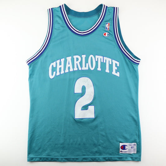 1990s Larry Johnson Charlotte Hornets Basketball Jersey