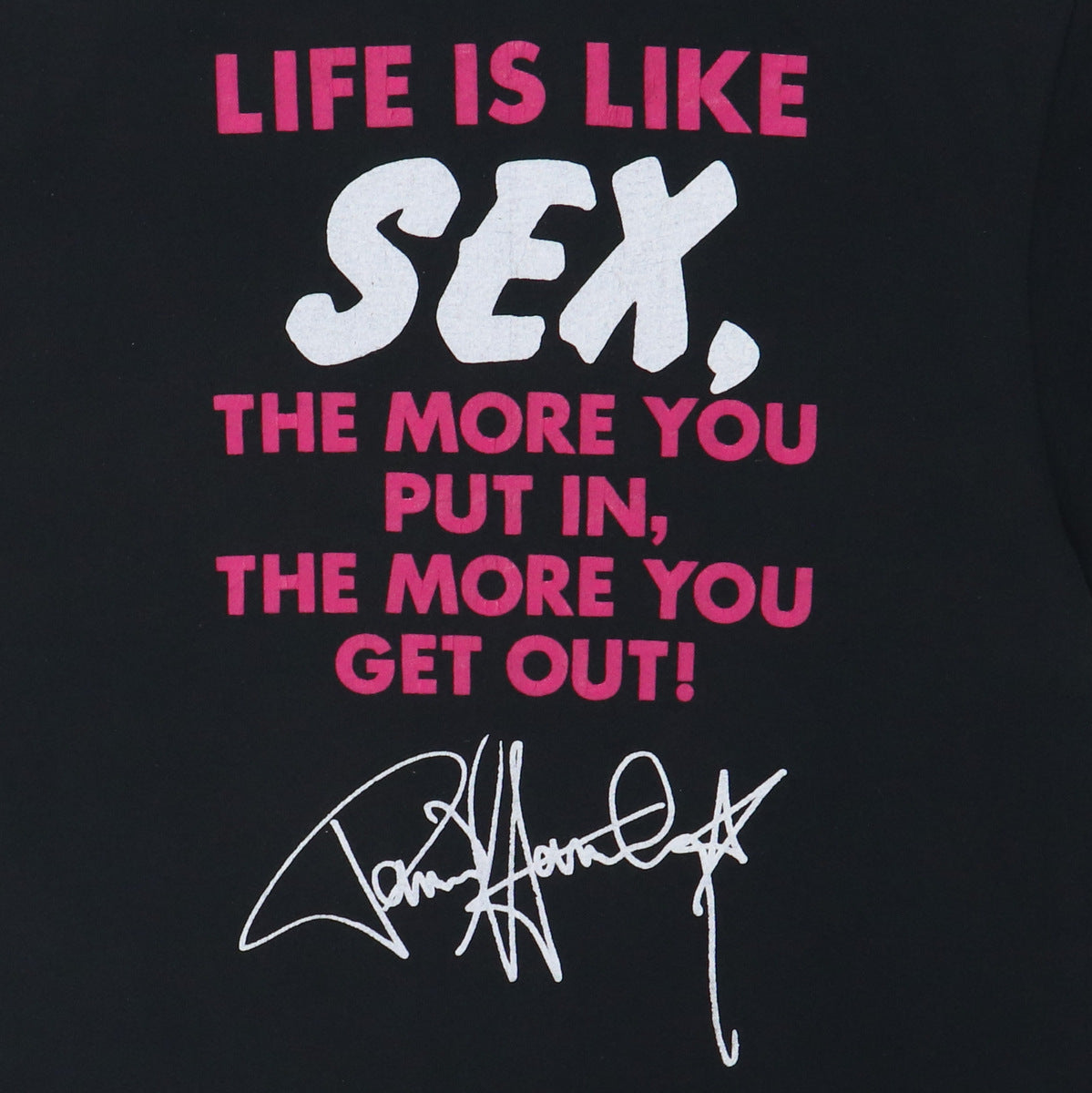 1987 Kiss Paul Stanley Life Is Like Sex Shirt