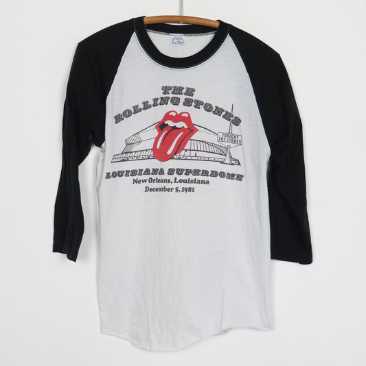 1981 Rolling Stones Louisiana Super Dome Concert Jersey Shirt