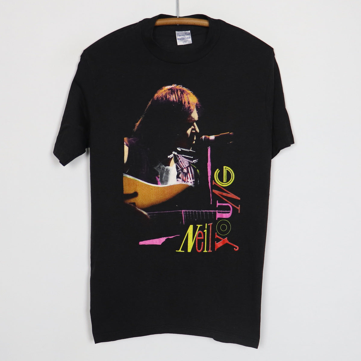 1986 Neil Young Crazy Horse Garage Tour Shirt | WyCo Vintage