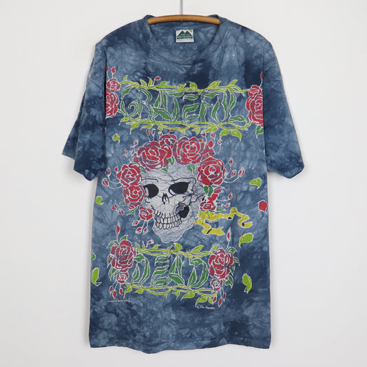 1994 Grateful Dead Skull And Roses Tie Dye Shirt
