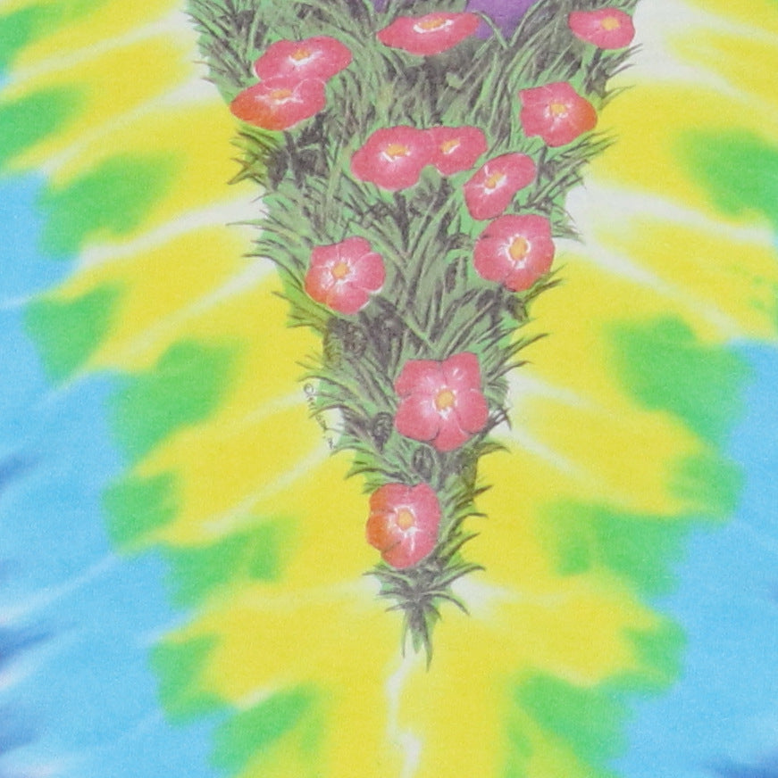 1991 Grateful Dead Spring Tour Liquid Blue Tie Dye Shirt