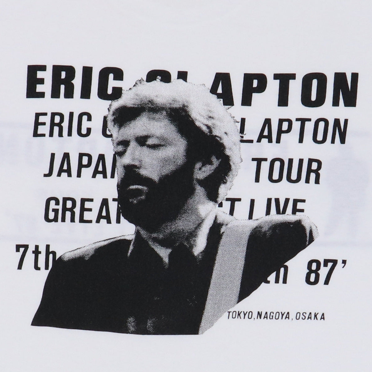 Original vintage 1987 Eric Clapton Japan Tour Shirt | WyCo Vintage
