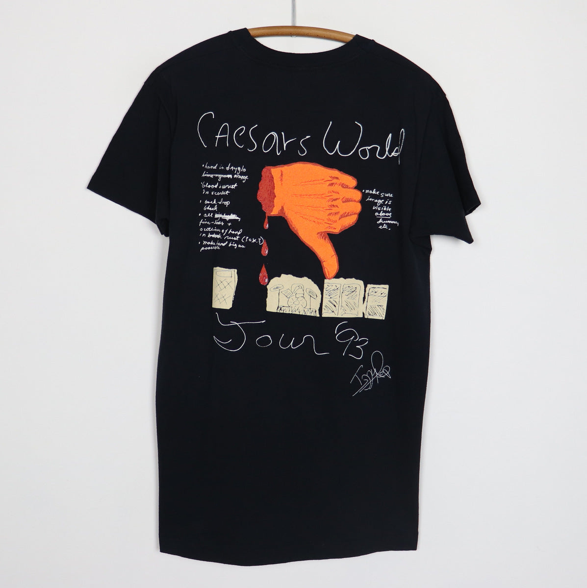 1993 Iggy Pop Caesars World Tour Shirt – WyCo Vintage
