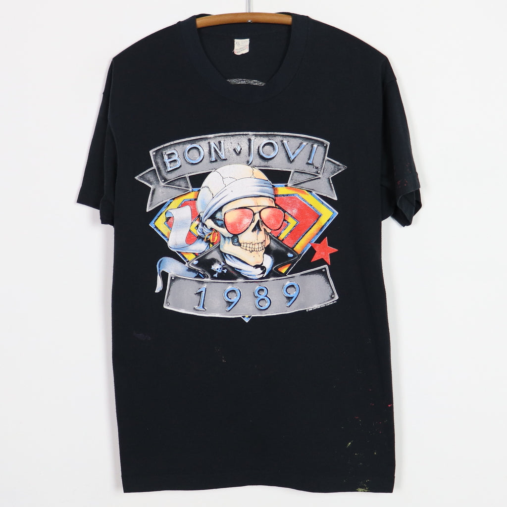 1989 Bon Jovi We're Back Kickin' Ass Shirt | Authentic Vintage Tee