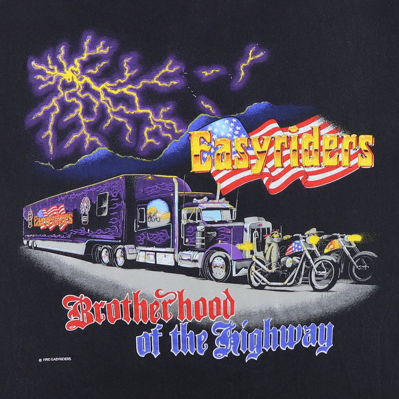 1990 Easyriders Brotherhood Of The Highway Shirt – WyCo Vintage