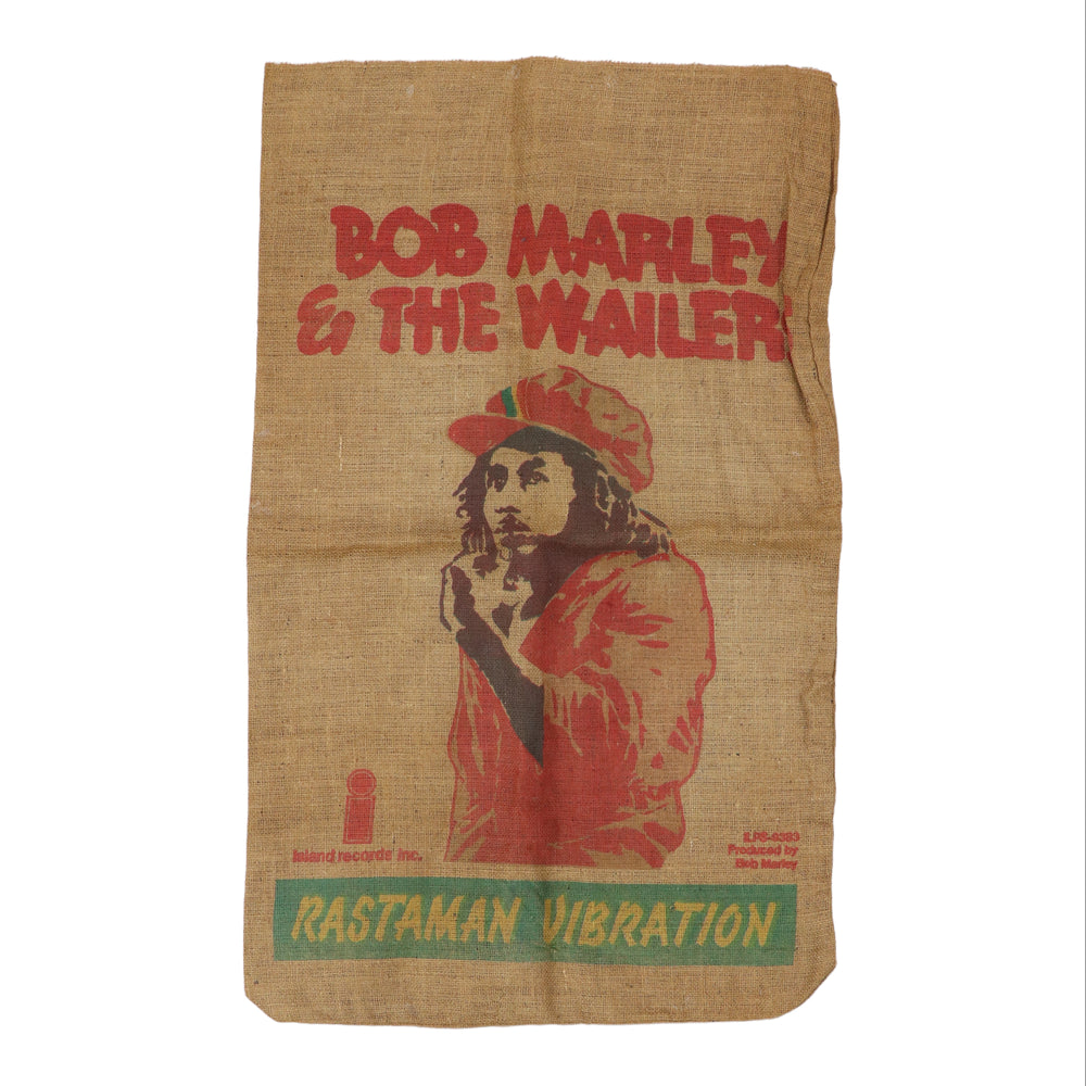 1976 Bob Marley & The Wailers Rastaman Vibration Promo Burlap Sack