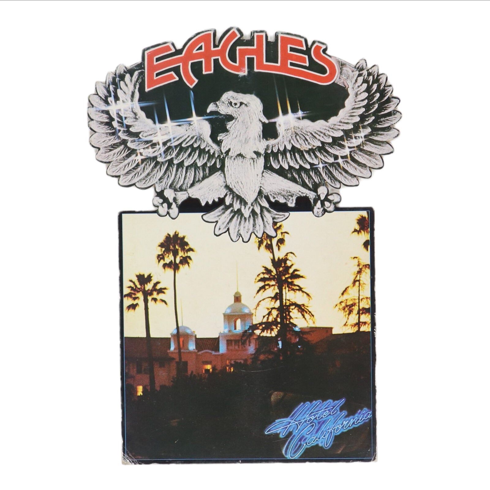 Original vintage 1976 Eagles Hotel California Stand Up Promo