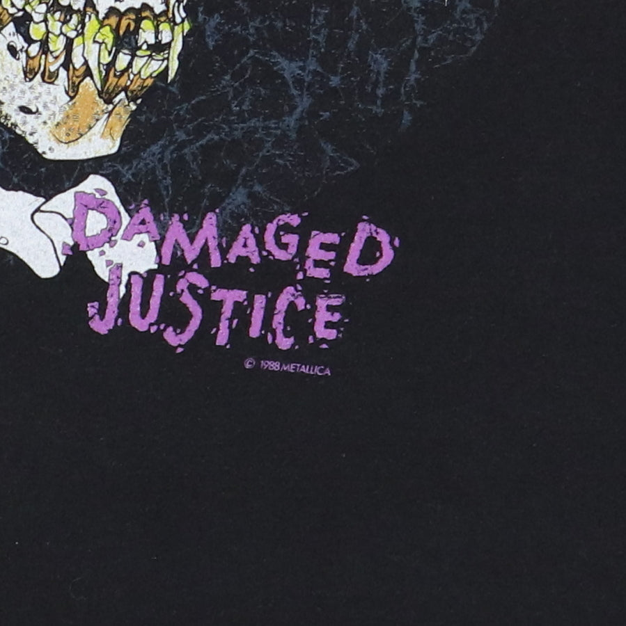 1988 Metallica Damaged Justice Shirt | Authentic Vintage Tee