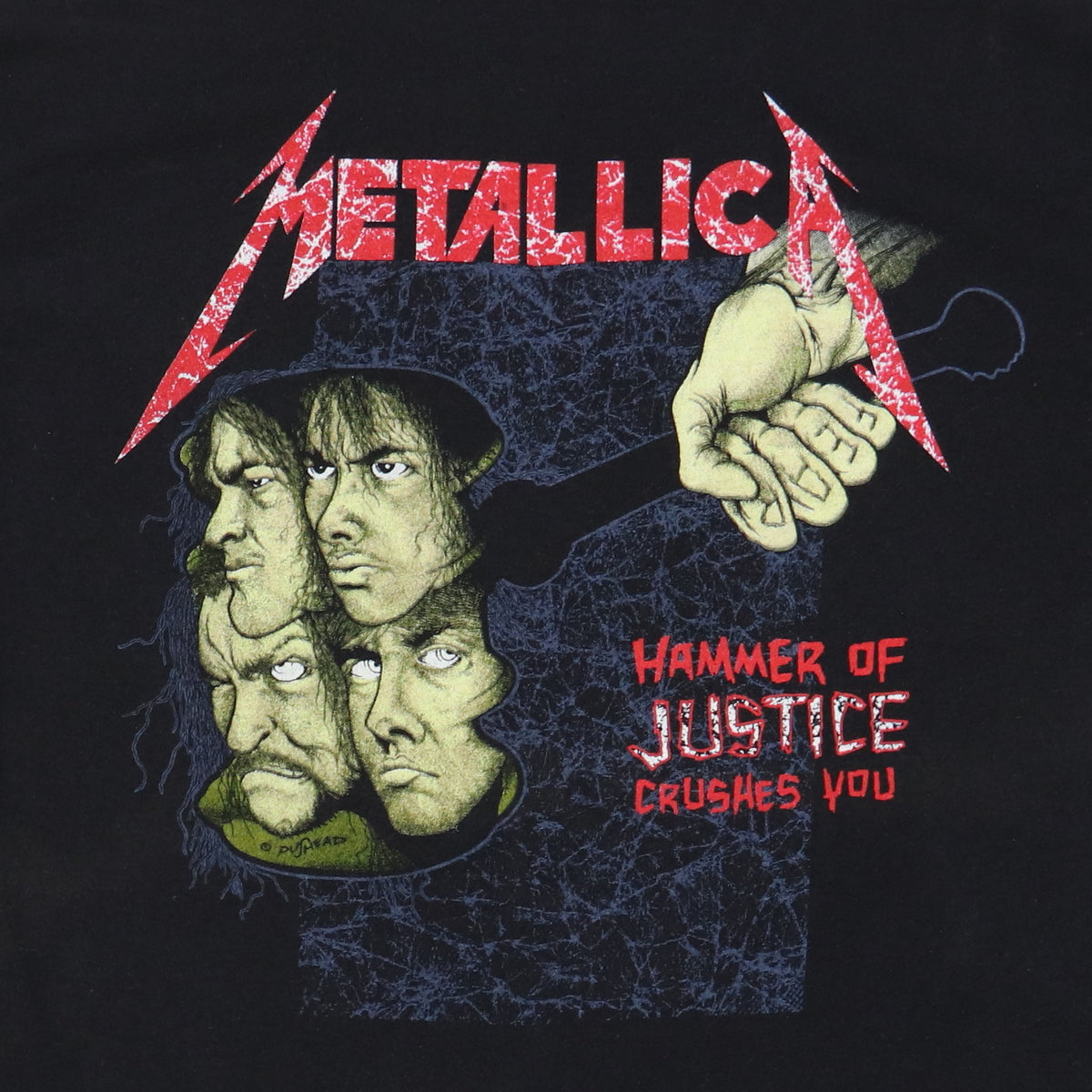 metallica damaged justice shirt