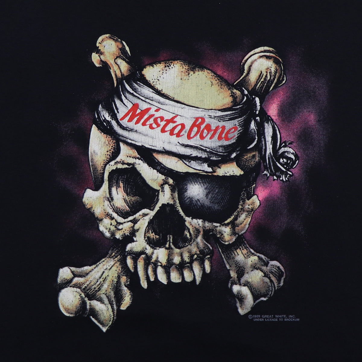 1989 Great White Mista Bone Tour Shirt – WyCo Vintage