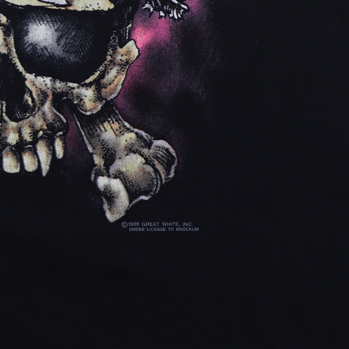 m*k様 80s USA製　Great White 1989ツアー Tシャツ　バ Great White “ HIGHWAY HUNTER TOUR '89 “ - “ MISTA BONE