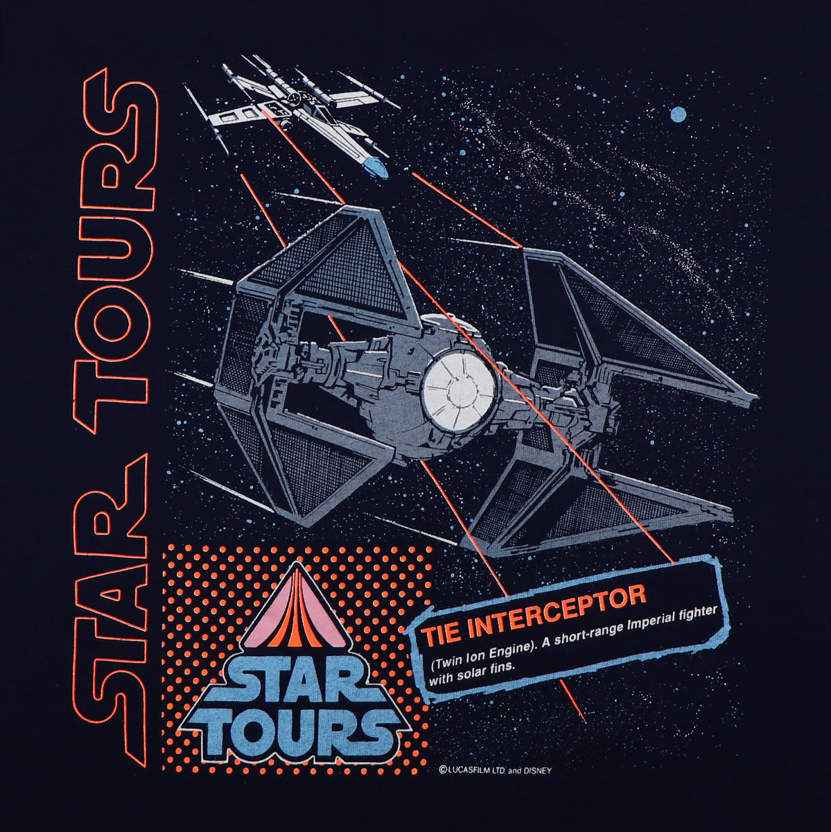 1980s Disney Star Wars Star Tours Interceptor Shirt