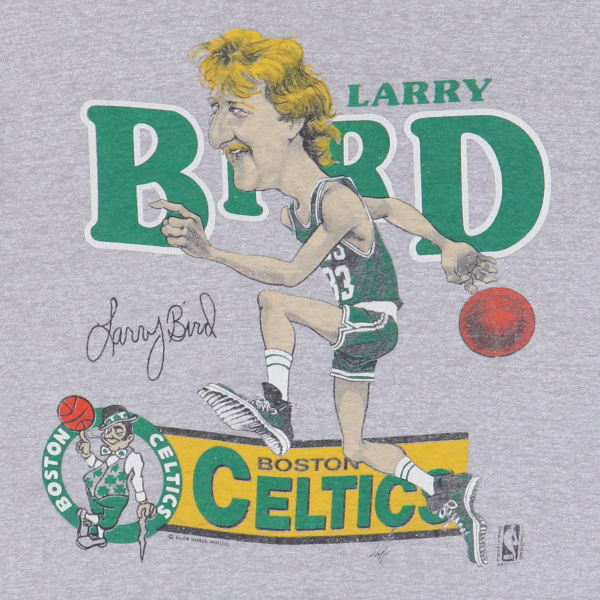 1980s Larry Bird Boston Celtics NBA Basketball Shirt | WyCo Vintage