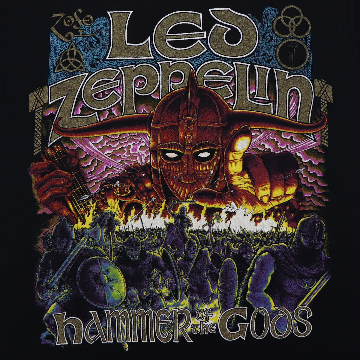 1990s Led Zeppelin Hammer Of The Gods Long Sleeve Shirt 