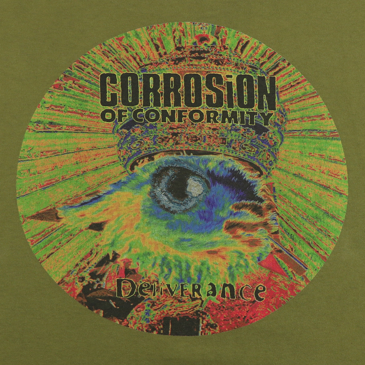T-shirt Corrosion Of Conformity 'Deliverance' - Noir, Coton, Licencié Officiel - Tailles S à XXXL