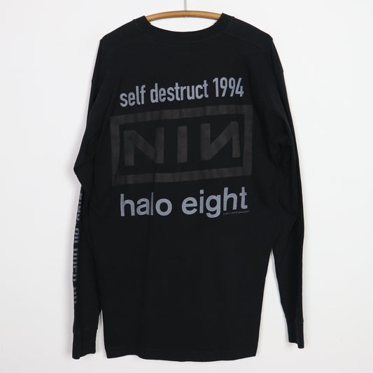 1994 Nine Inch Nails Downward Spiral Self Destruct Long Sleeve Shirt