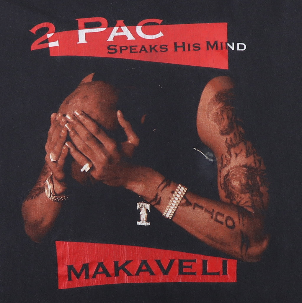 1990s 2Pac Speaks His Mind Makaveli Deathrow Records Shirt