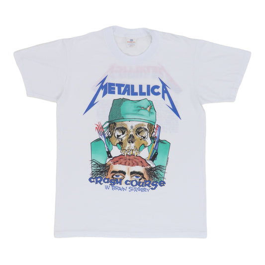1987 Metallica Crash Course In Brain Surgery Shirt