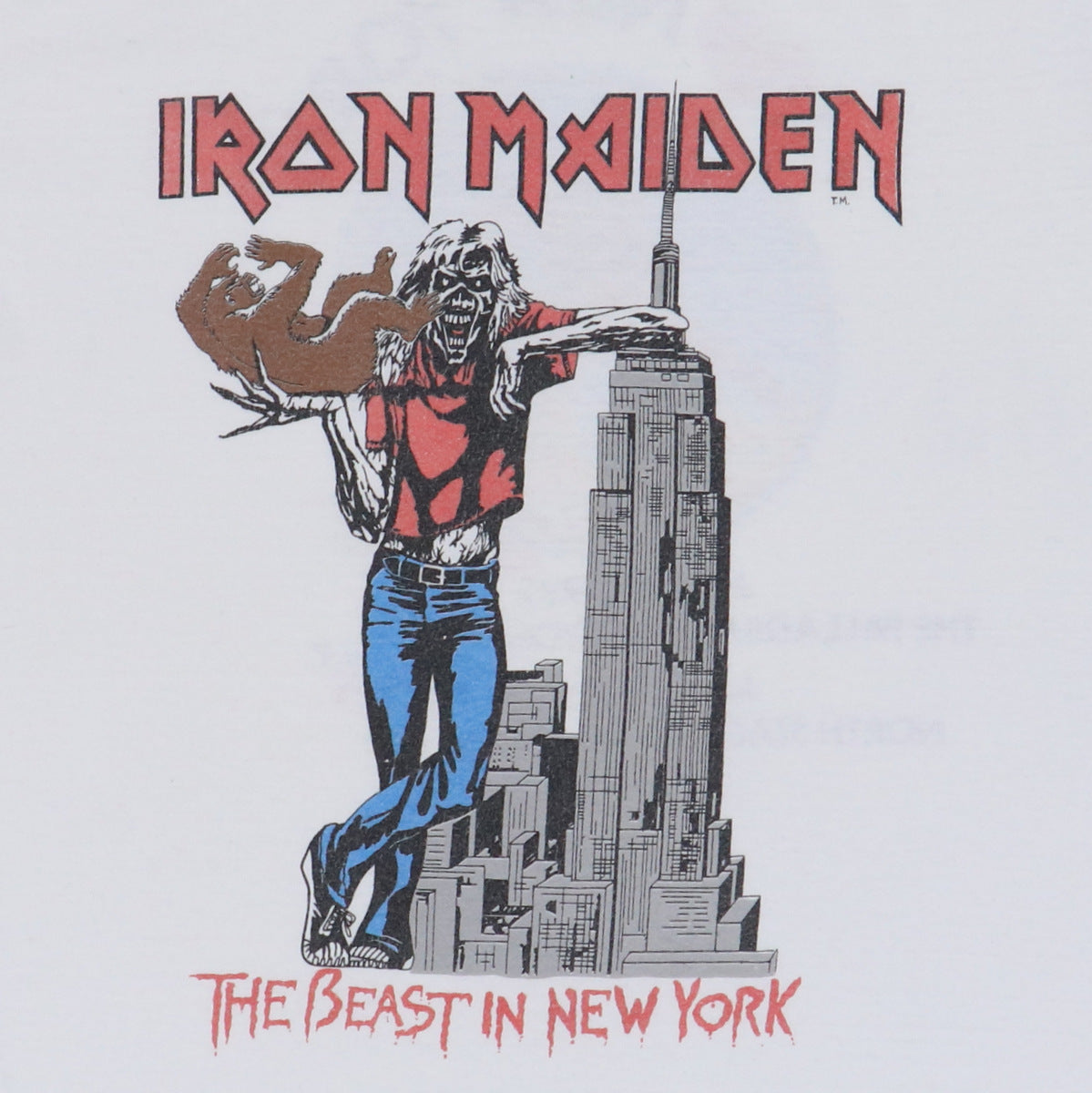 1982 Iron Maiden I Love New York Concert Shirt