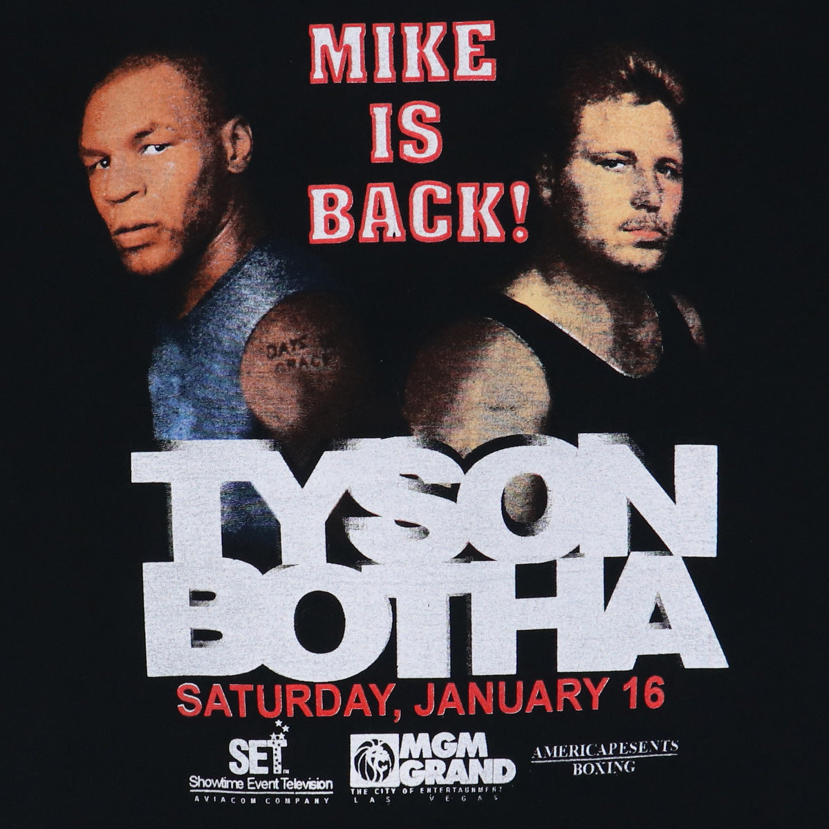 1999 Mike Is Back Tyson Vs Botha Fight Shirt