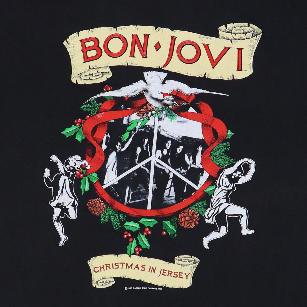 1990 Bon Jovi Christmas Benefit Concert Shirt