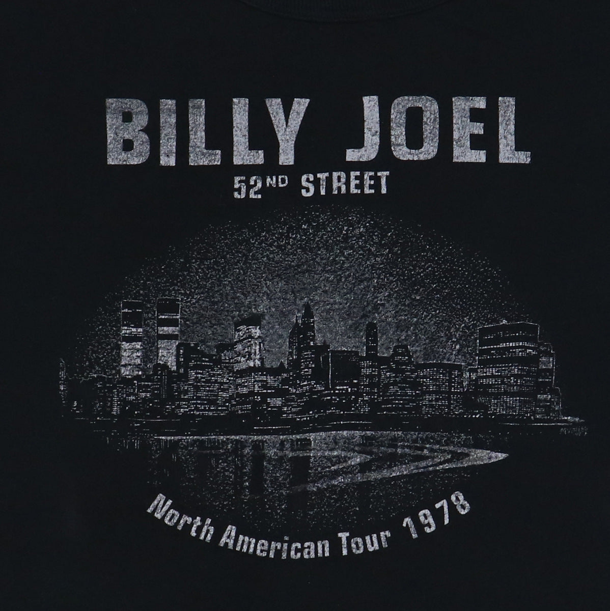 1978 Billy Joel 52nd Street American Tour Shirt