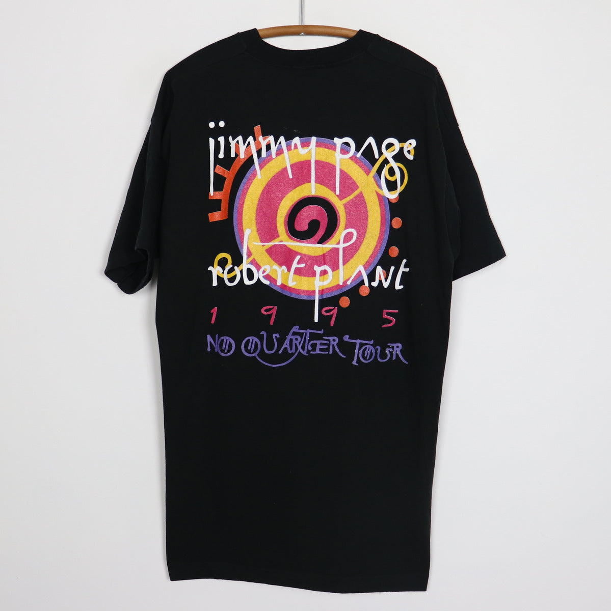1995 Jimmy Page Robert Plant No Quarter Tour Shirt | Authentic