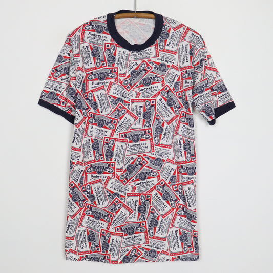 1970s Budweiser All Over Print Shirt