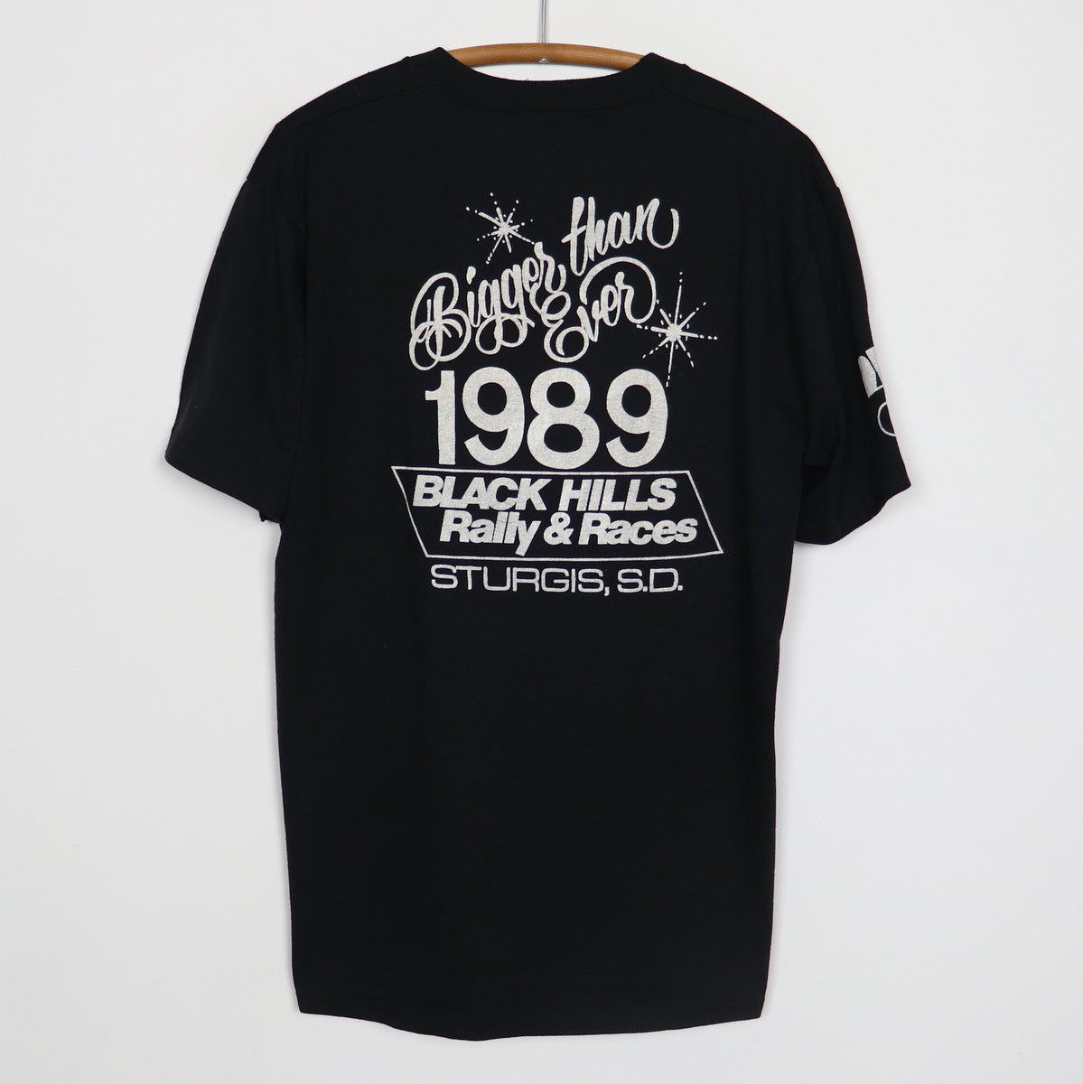 STURGIS BIKE WEEK 1989 Tシャツ Mサイズ 1989 Sturgis Motorcycle Rally Bigger Than Ever Shirt | Authentic