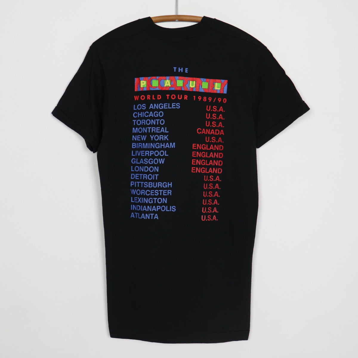 1989 Paul McCartney World Tour Shirt