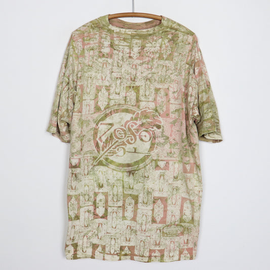 1995 Jimmy Page Robert Plant Zoso All Over Print Shirt